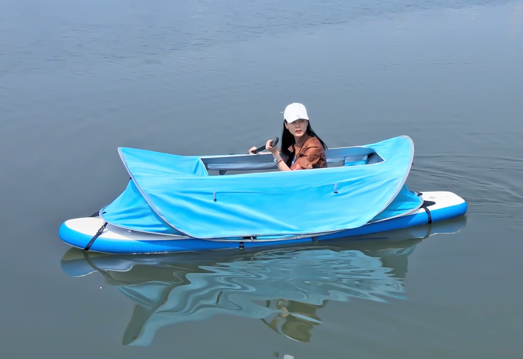 **Portable Stand Up Paddle Board Tent - Lightweight Pop-Up Shade Canopy for SUP, Camping, Fishing & Outdoor Adventures - Includes Carry Bag for Easy Travel & Storage**    *(Perfect for Beach Trips, Lakeside Relaxation, and Sun Protection on the Water!)*