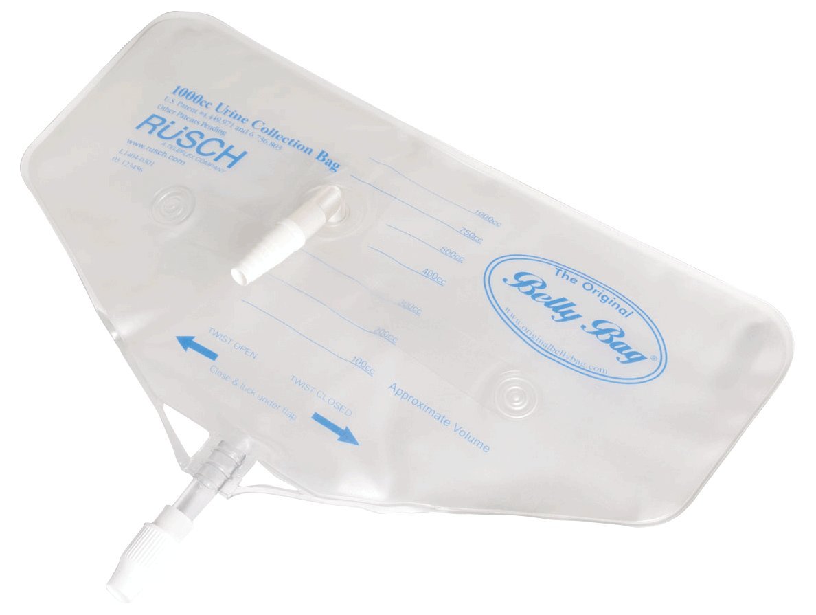 Teleflex Medical RUB1000 - 1000mL Urine Collection Bag with Adjustable Waist Belt | Comfortable Belly Bag for Travel, Hospital & Home Care | Ideal for Patients & Seniors