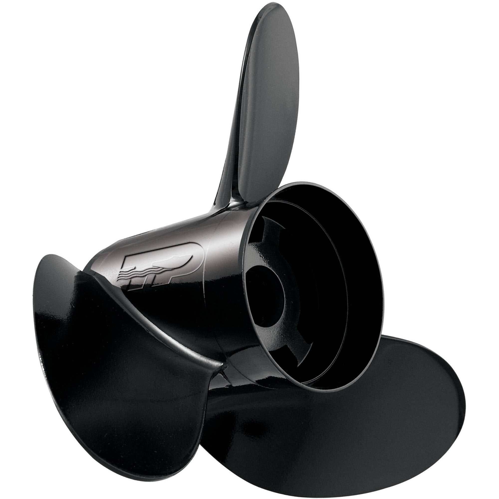 13.25 x 19 Inch Right Hand 3-Blade Aluminum Boat Propeller with 4.25 Inch Gearcase - Perfect for Outboard Motors, Fishing Boats & Marine Applications