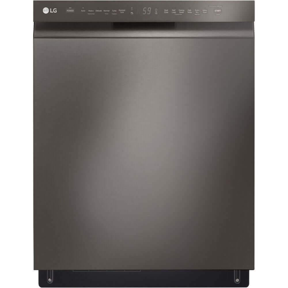 LG 4-Piece Black Stainless Steel Kitchen Appliance Suite - Smart Range, French Door Refrigerator, Over-the-Range Microwave & Dishwasher (4KAP LRLRLDLM6D) | Complete Kitchen Upgrade for Modern Homes
