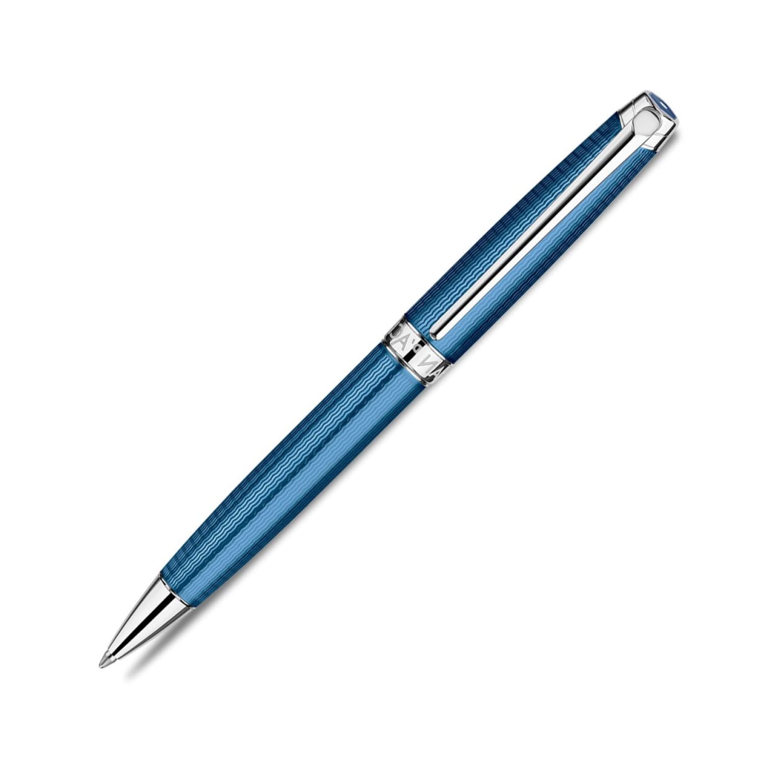 Premium Caran d'Ache Léman Grand Bleu Ballpoint Pen - Luxury Swiss Writing Instrument for Professionals & Gift Giving - Perfect for Office, Business Meetings & Signature Signing