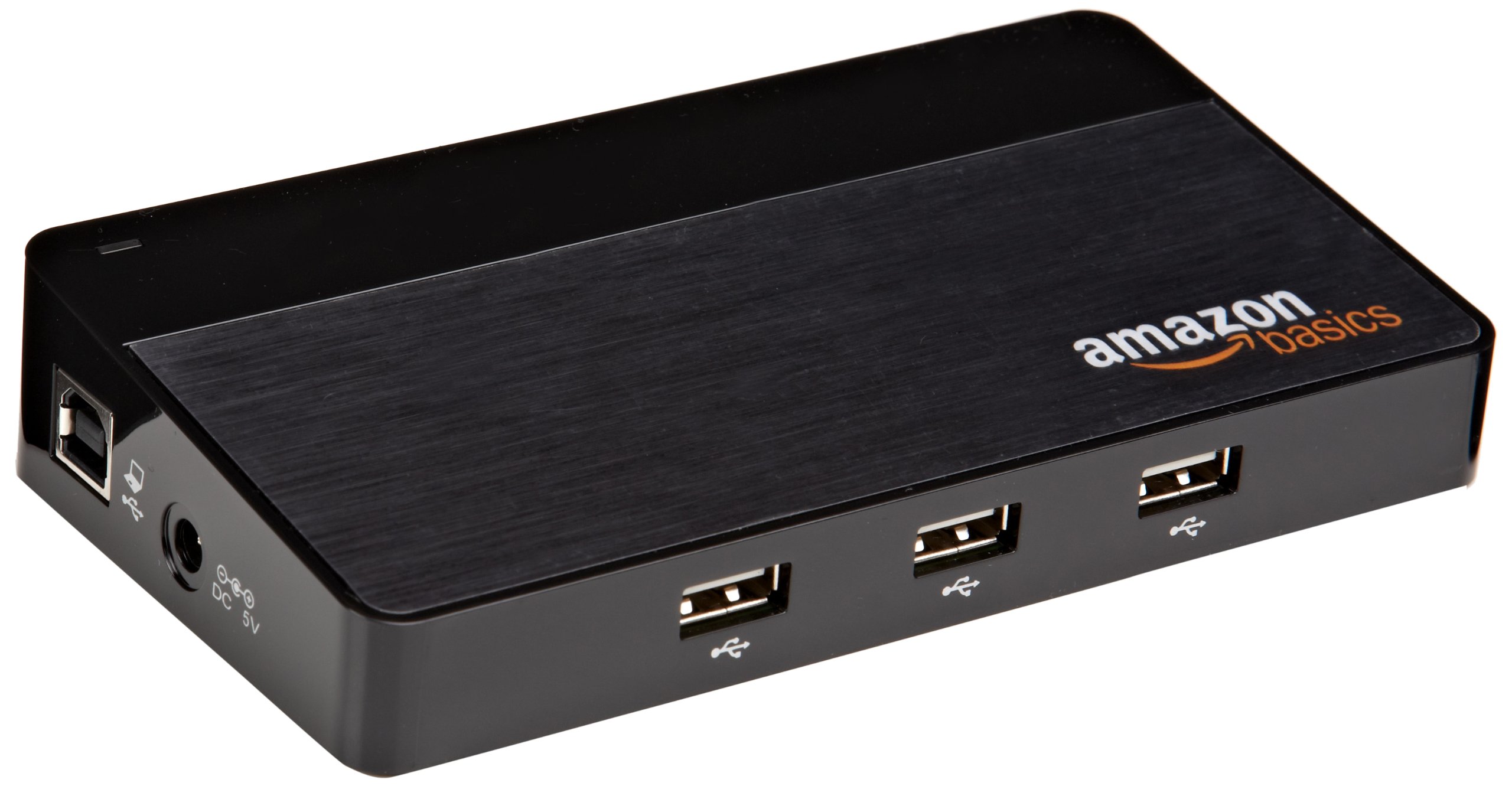 Amazon Basics 10-Port USB 2.0 Hub 5-Pack - High-Speed Data Transfer Hub for Tablets, Laptops, PCs - Perfect for Home Office, Gaming & Multi-Device Charging Stations