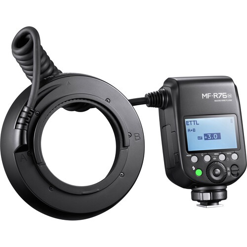 Godox MF R76N TTL Macro Ring Flash for Nikon DSLR Cameras - Perfect for Close-Up Photography, Jewelry & Product Shots