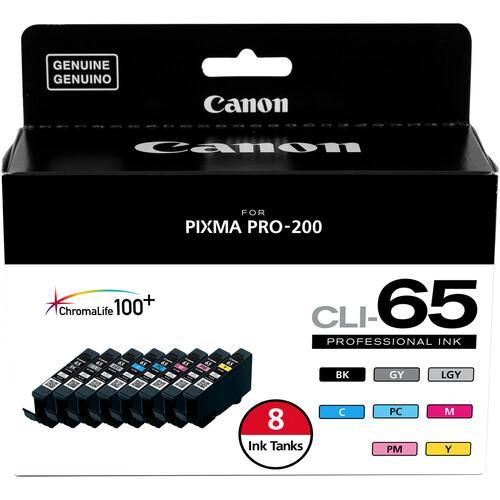 Canon CLI-65 8-Color Ink Tank Value Pack - High-Quality Printer Ink for Canon Printers | Perfect for Home, Office & Photo Printing