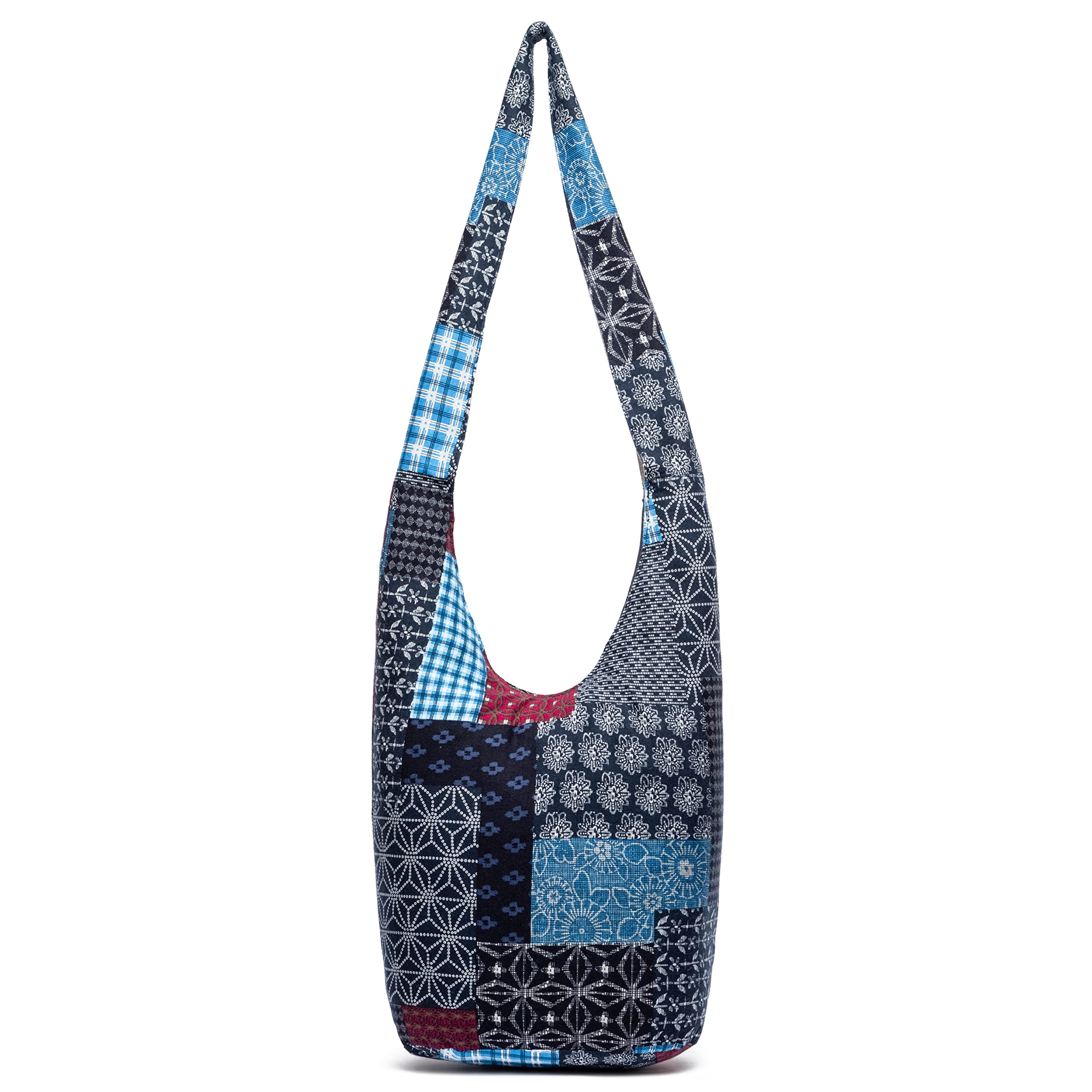 Women's Bohemian Animal Print Canvas Crossbody Shoulder Bag - Fashionable Hippie Hobo Handbag for Casual Outings, Travel & Festival Accessories