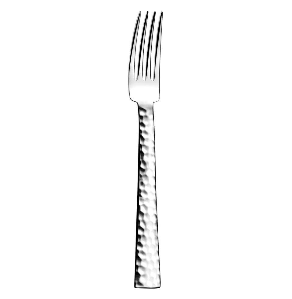 Ato Hammered Stainless Steel Table Forks - Set of 4 - Durable Dinner Forks for Restaurants, Home Dining & Outdoor Picnics