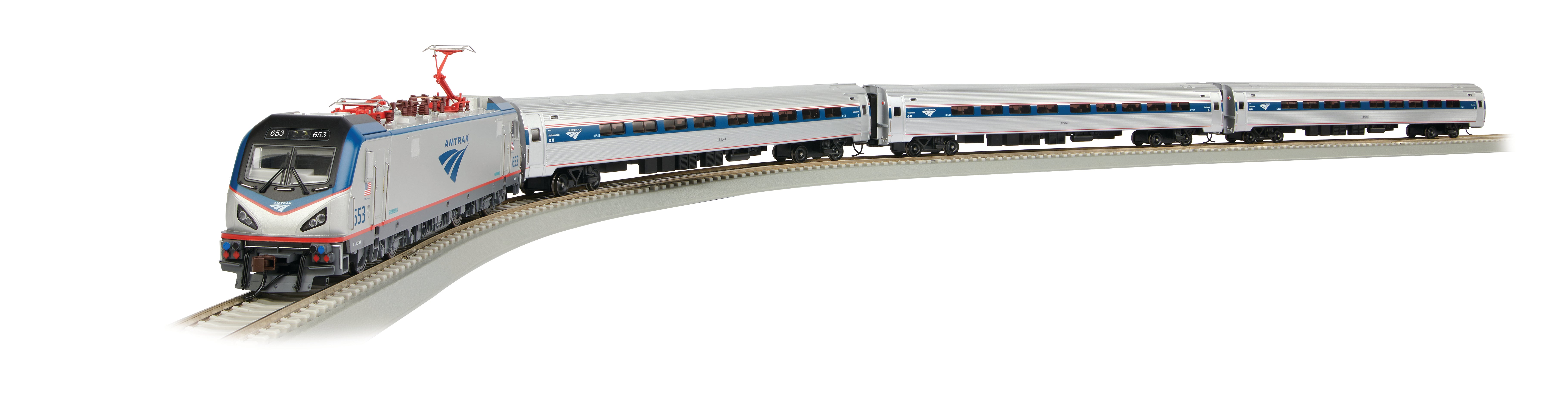 Bachmann Trains Amtrak City Sprinter HO Scale Electric Train Set - Model Railroad Starter Kit for Collectors & Hobbyists - Perfect for Home Layouts & Train Displays