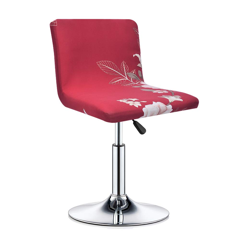 Stretch Slipcover Chair Protectors for Short Back Chairs & Bar Stools - 20-Pack Elastic Chair Covers - Perfect for Dining Room, Kitchen, Office & Outdoor Use