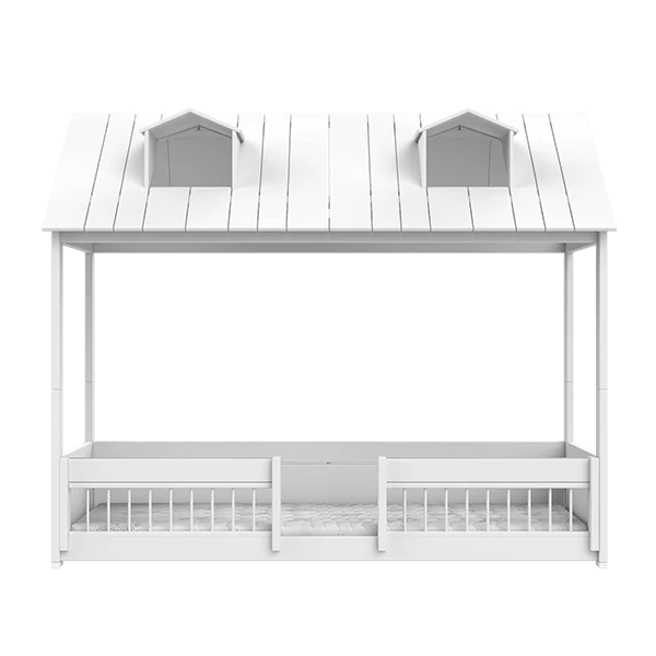Convertible House Bed and Beach House - 2 in 1 Kids Furniture for Bedroom & Playroom | Perfect for Indoor Play, Naptime, and Imaginative Adventures