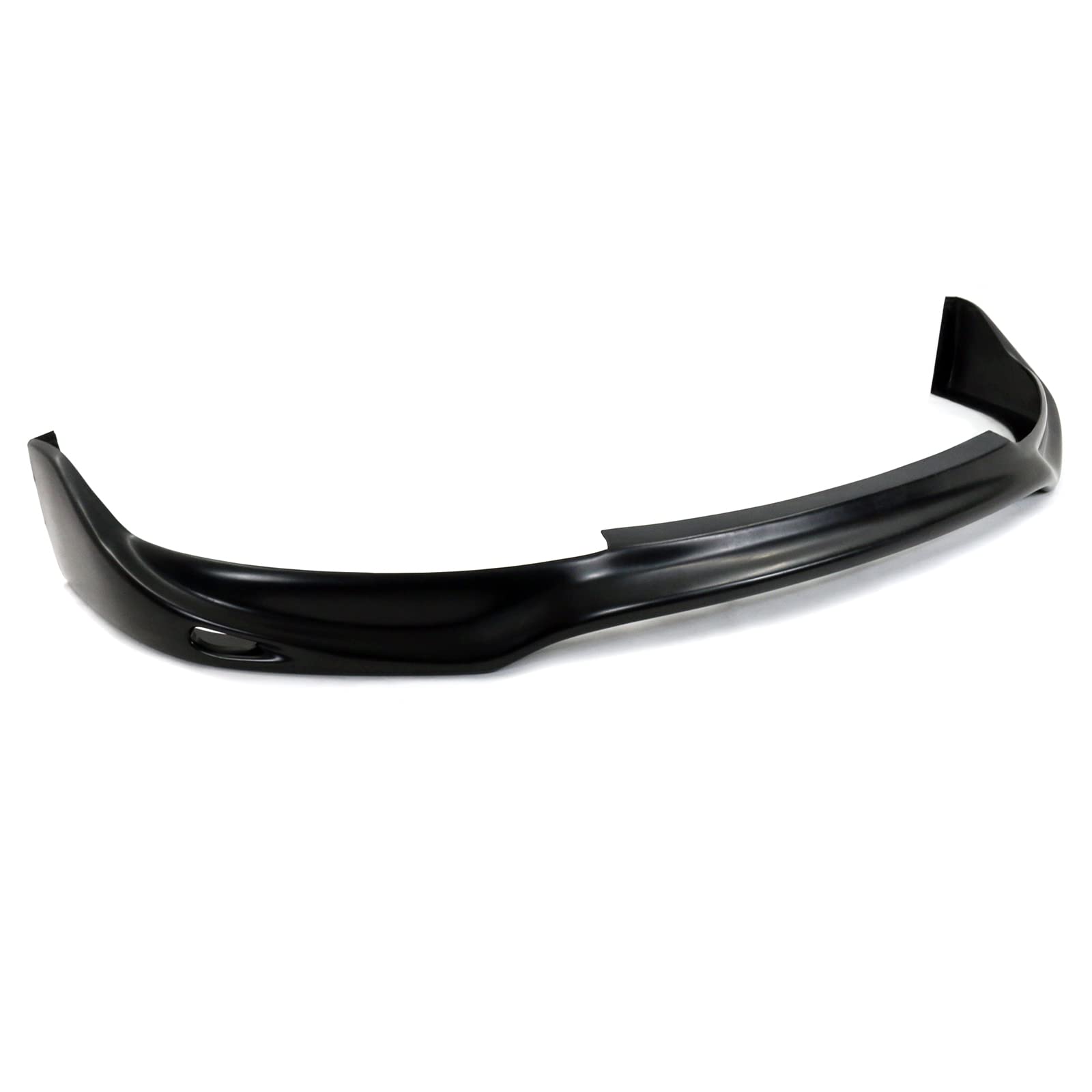 IKON MOTORSPORTS Front Bumper Lip Spoiler Splitter - PU Black Jun Style for 1999-2000 Honda Civic | Enhances Aerodynamics & Sporty Look | Perfect for Street Racing & Car Shows