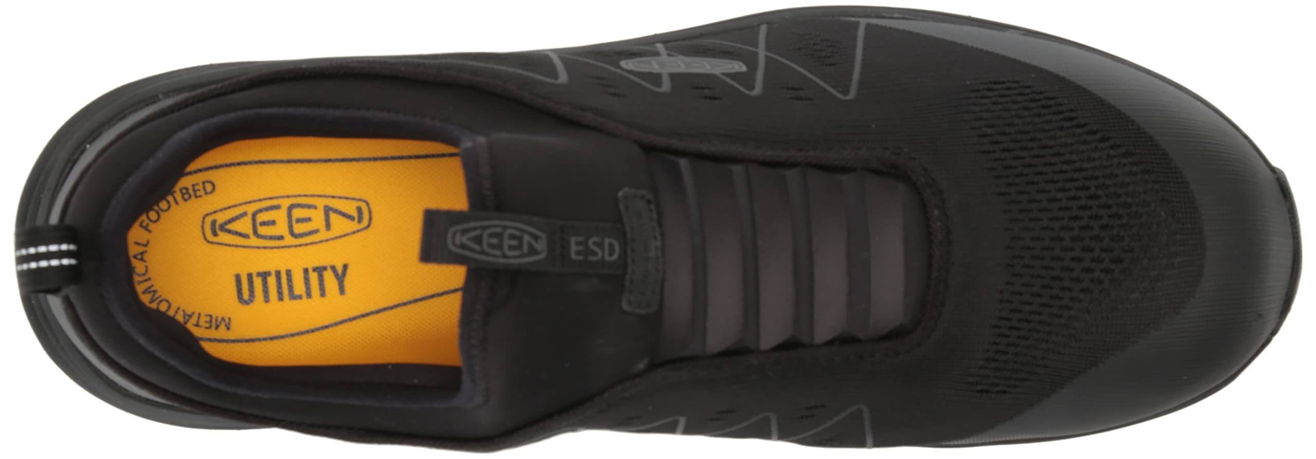 KEEN Utility Men's Vista Energy Low Height Composite Toe ESD Slip-On Work Shoes - Lightweight & Comfortable for Construction, Warehouse & Industrial Safety