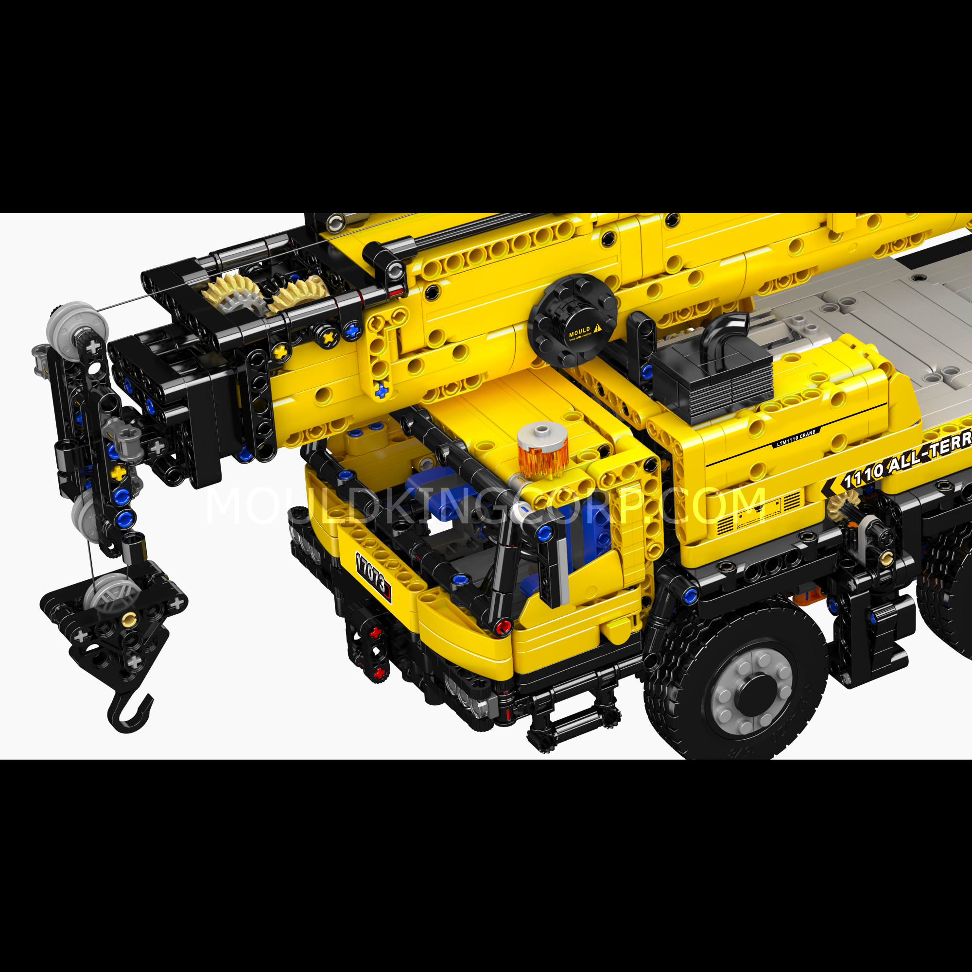 Mould King 17073/17074 LTM 1110 Mobile Crane Building Set - 3,218 Piece Construction Toy for Adults & Kids | STEM Educational Building Blocks | Perfect for Engineering Enthusiasts & Collectors | Great for Birthday Gifts & Home Decoration