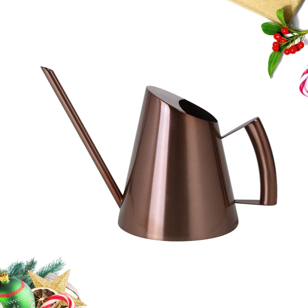 Galvanized Indoor Watering Can with Long Spout - Modern Plant Watering Pot for Houseplants, Flowers & Garden - Antique Style Child-Friendly Watering Kettle with Ergonomic Handle (Perfect for Indoor Plants, Balcony Gardens & Delicate Flower Care)
