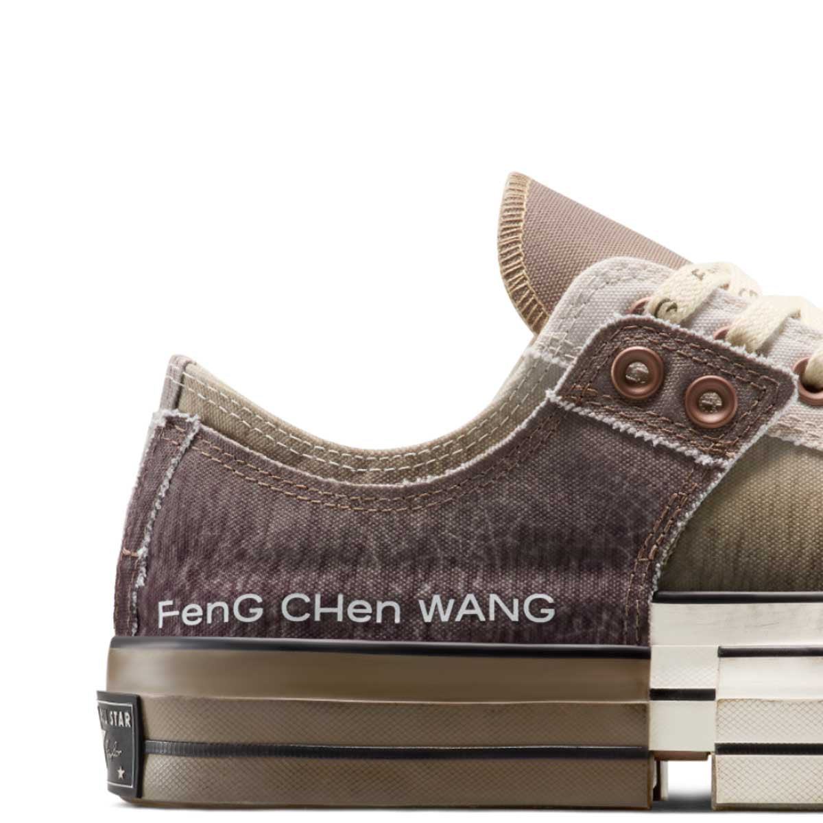 Feng Chen Wang 2-in-1 Chuck 70 Low Top Sneakers - Brown Egret Color | Unisex Casual & Streetwear Shoes for Everyday Comfort