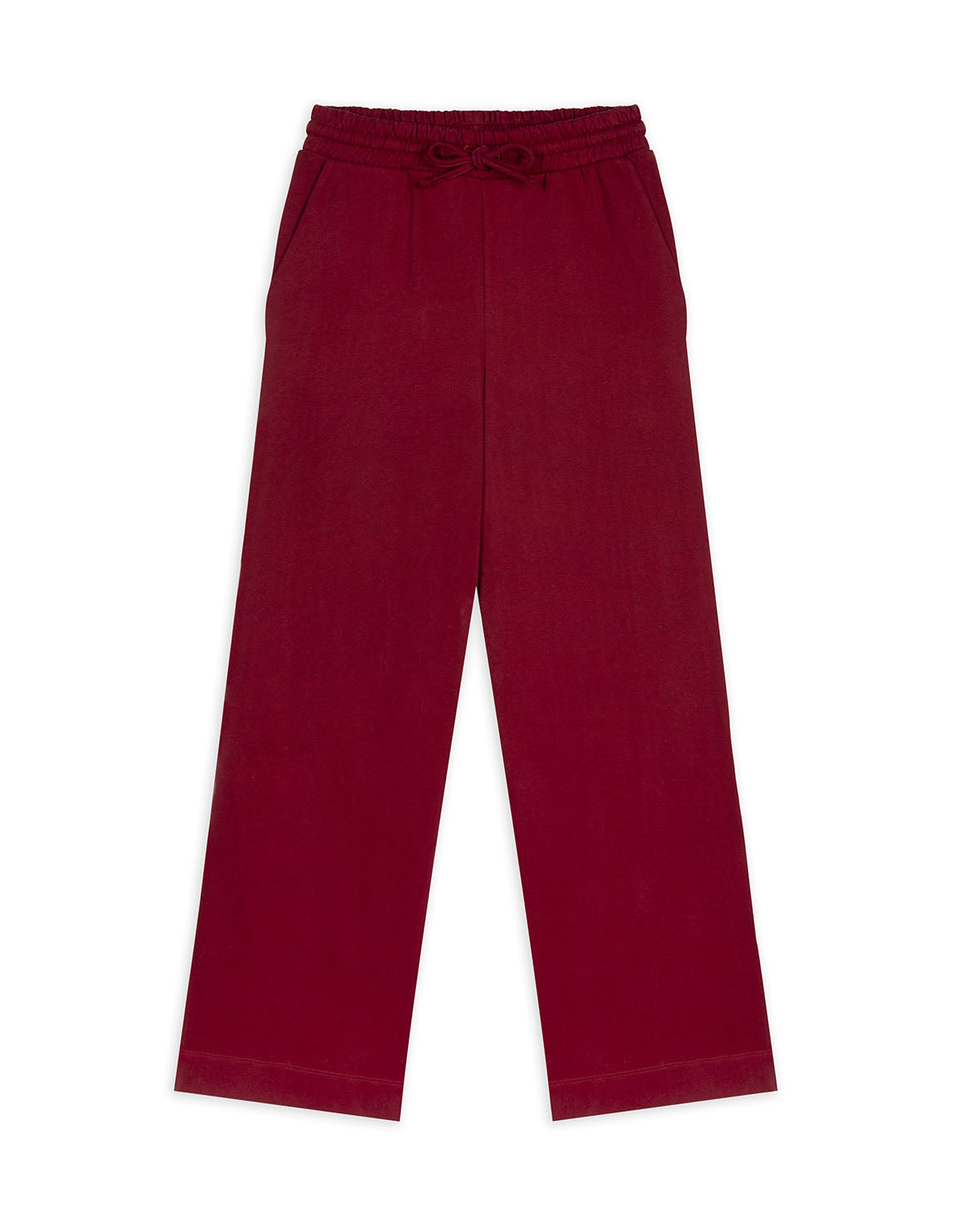 Organic Cotton Joggers for Women - Soft Comfortable Burgundy Lounge Pants - Perfect for Yoga, Running & Casual Wear