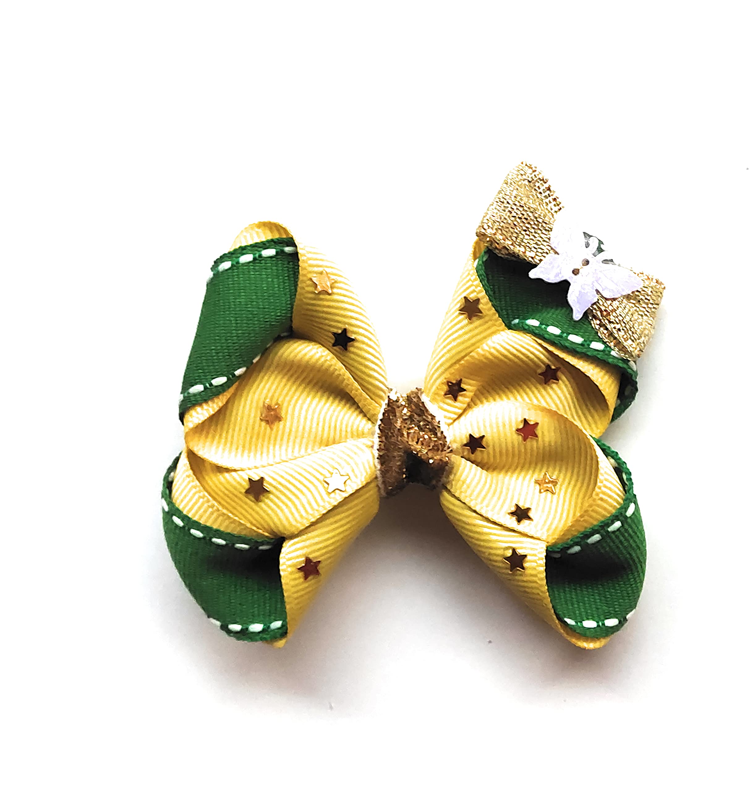 Arshi's Yellow Hair Bows & Clips for Girls - Cute Hair Accessories for School, Parties & Everyday Wear