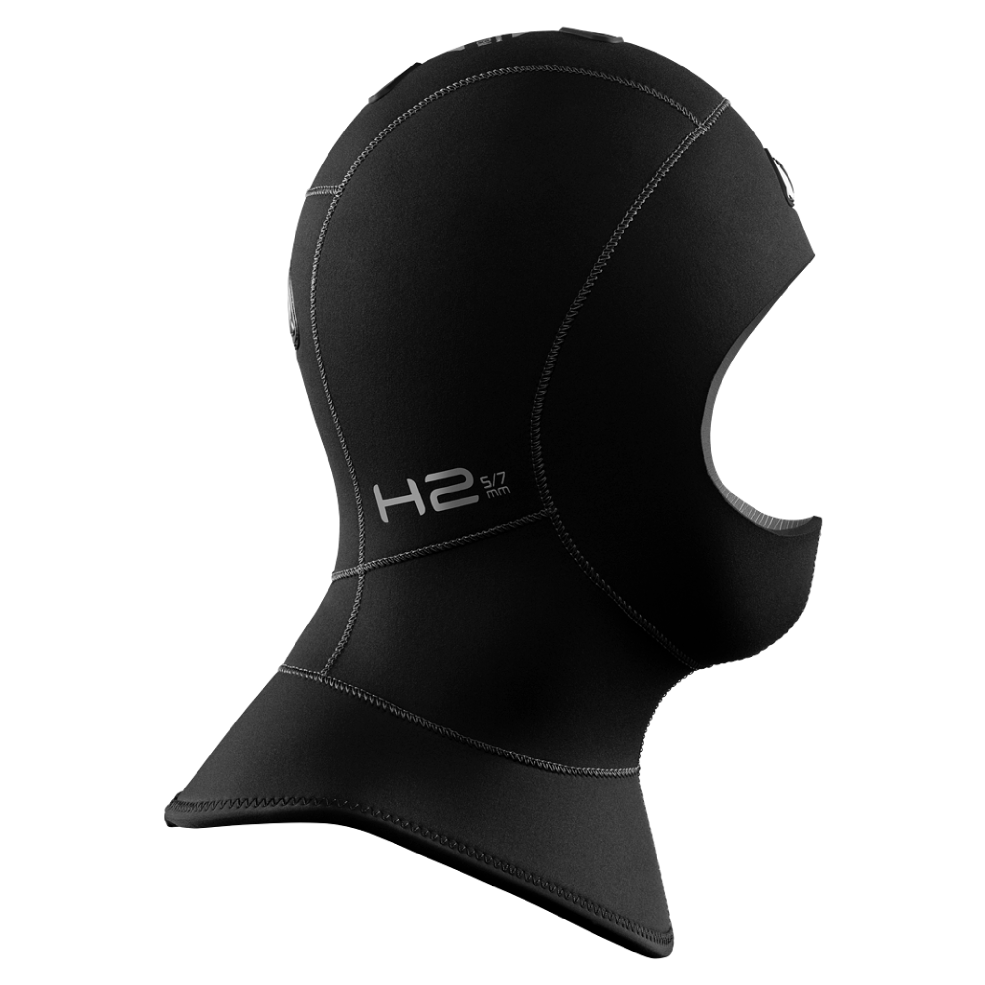 5/7mm Waterproof H2 Bibbed Hood - Warm Neoprene Scuba Diving Hood for Cold Water Surfing & Spearfishing
