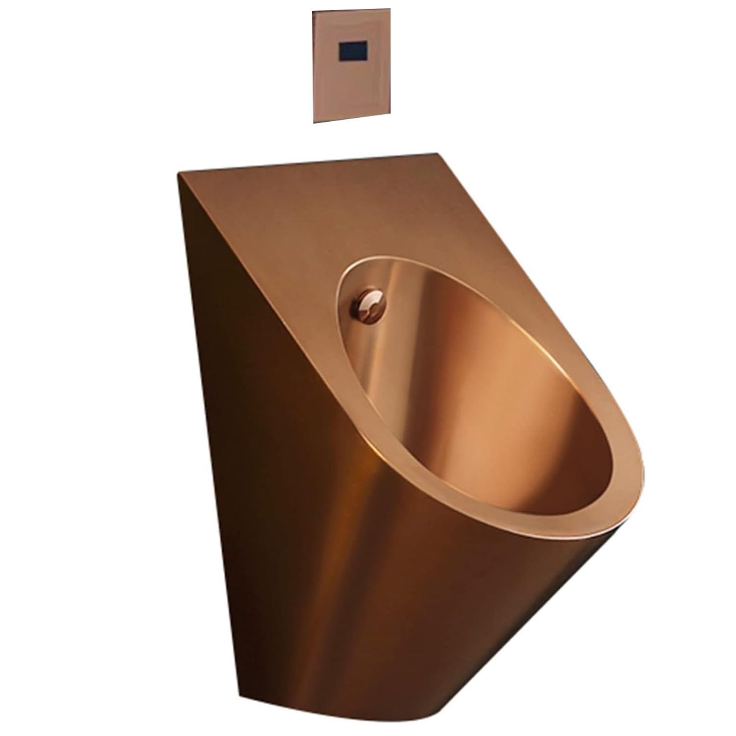 Wall-Mounted Stainless Steel Commercial Urinal for Men - 304 Stainless Steel Washout Urinal with Induction Flusher - Durable Bar & Public Restroom Toilet Solution for High-Traffic Areas