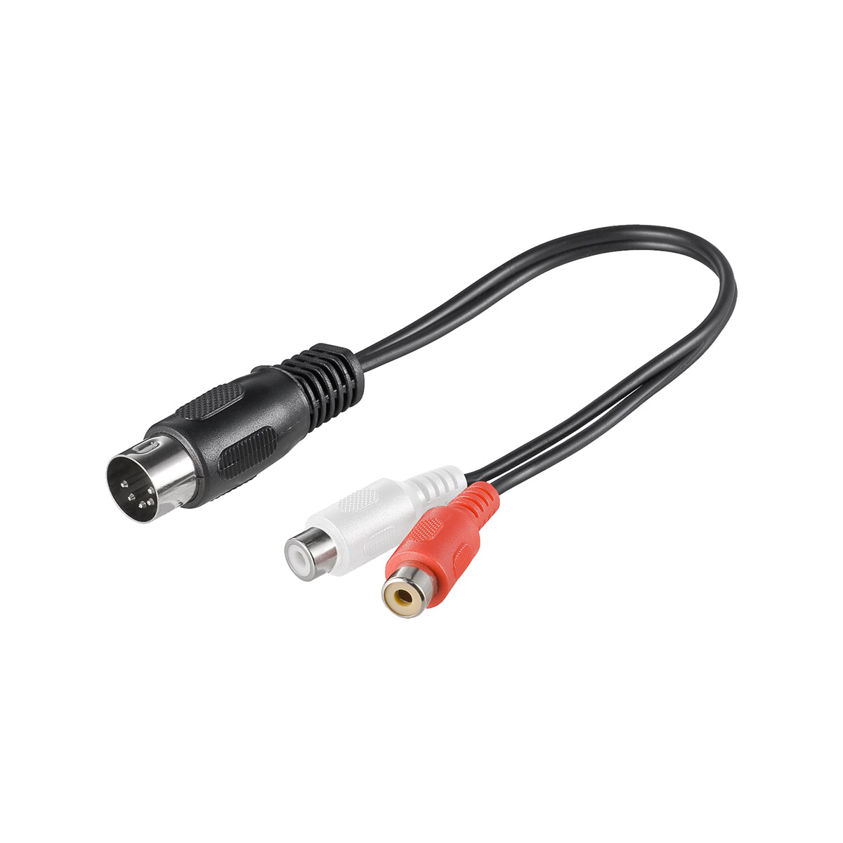 High-Quality DIN Male to Stereo RCA Female Audio Cable Adapter - Perfect for Home Theater, DJ Equipment & Vintage Audio Systems Connection