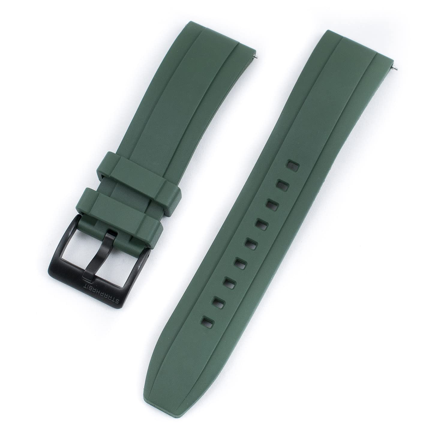 Quick Release FKM Rubber Watch Band - 20mm, 22mm, 24mm - Durable & Comfortable Replacement Strap for Men & Women - Perfect for Sports, Swimming & Everyday Wear