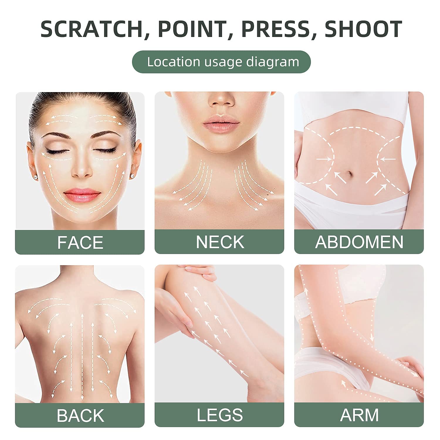 Natural Jade Stone Gua Sha Facial Massage Tool for Face & Body - Relieve Tension & Promote Circulation, Perfect for Skincare & Relaxation at Home or Spa