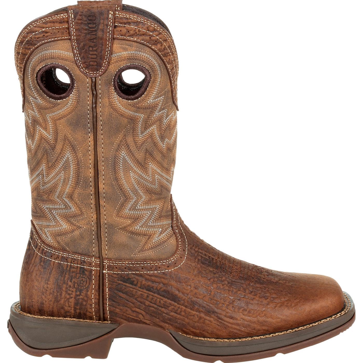 Durango Men's Rebel Western Boot - Genuine Leather Cowboy Boots for Men, Comfortable & Durable Riding Boots - Perfect for Rodeo, Country Music Festivals & Outdoor Adventures