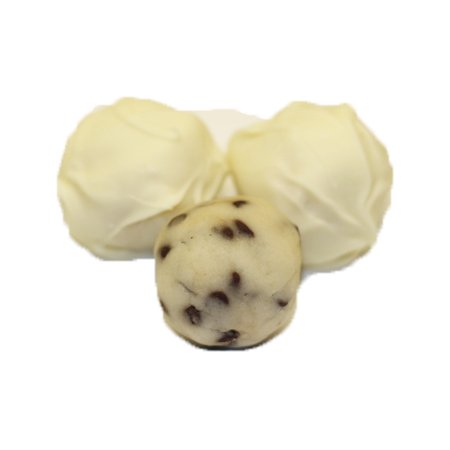 Scott's Cakes White Chocolate Chip Covered Chocolate Chip Marzipan Truffles - 1 Pound Pink Heart Gift Box | Gourmet Chocolate Truffles for Valentine's Day, Anniversary, Birthday & Romantic Gifts