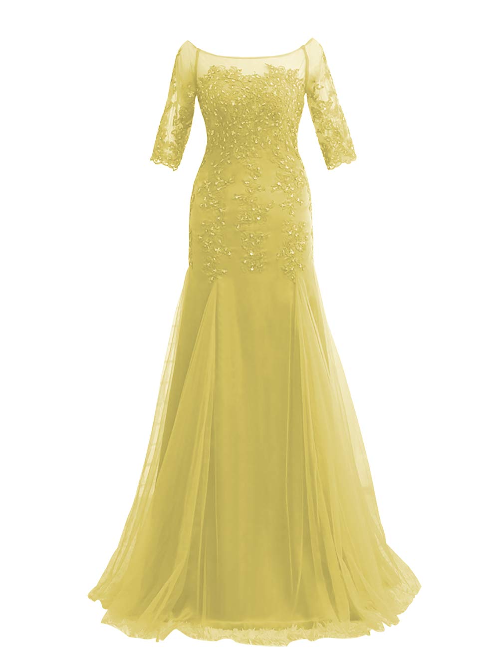 Elegant Long Sleeve Lace Mother of The Bride Dress - Formal Evening Gown for Wedding Guest, Special Occasions & Church Events