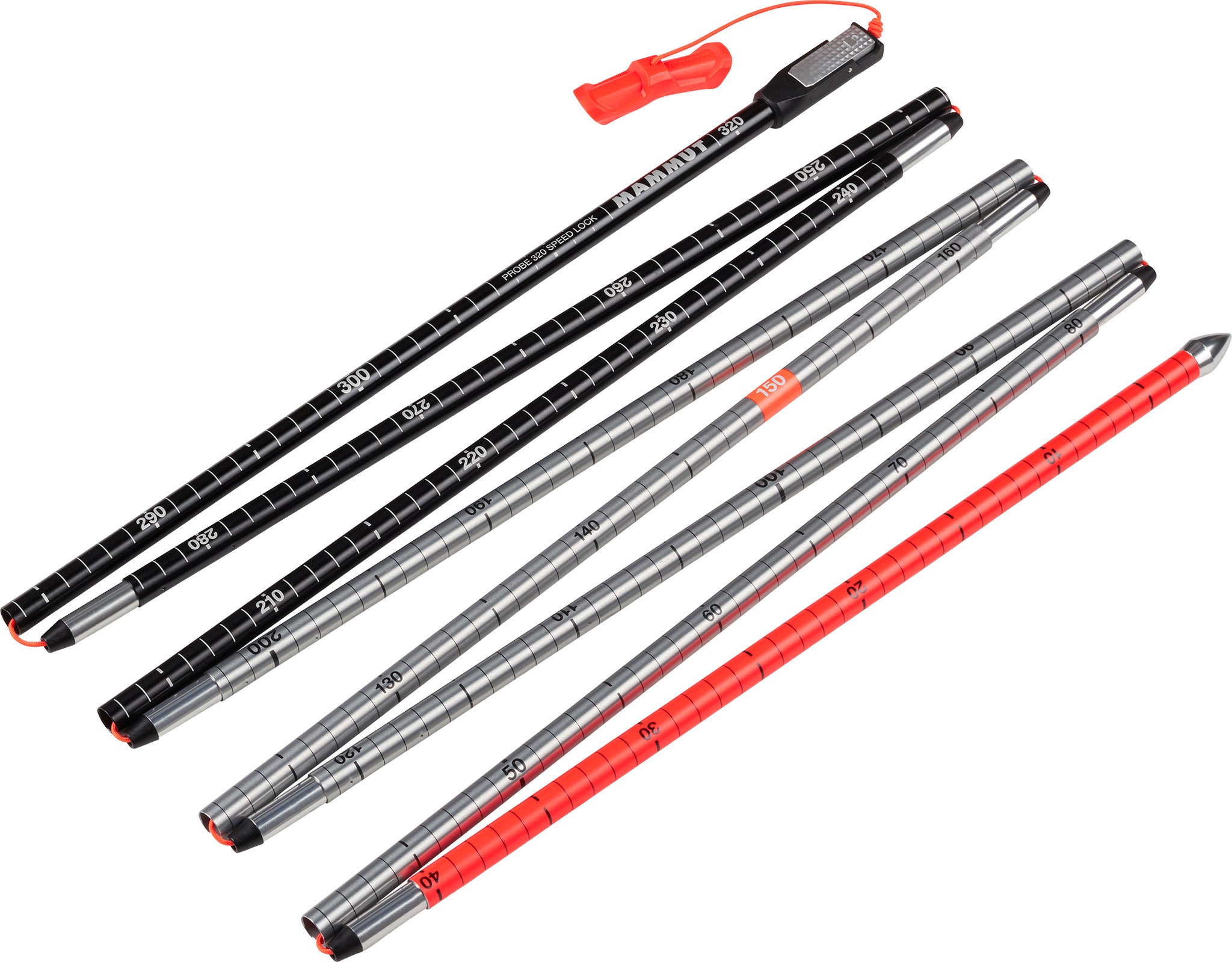 320 Speed Lock Avalanche Probe - Lightweight Aluminum Snow Rescue Tool for Backcountry Skiing & Mountaineering Safety Gear