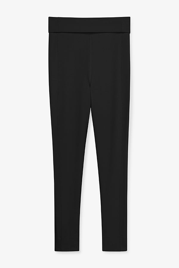 Stella Women's High-Waisted Ponte Leggings - Washable & Comfortable Black Workout Pants for Yoga, Running & Everyday Wear