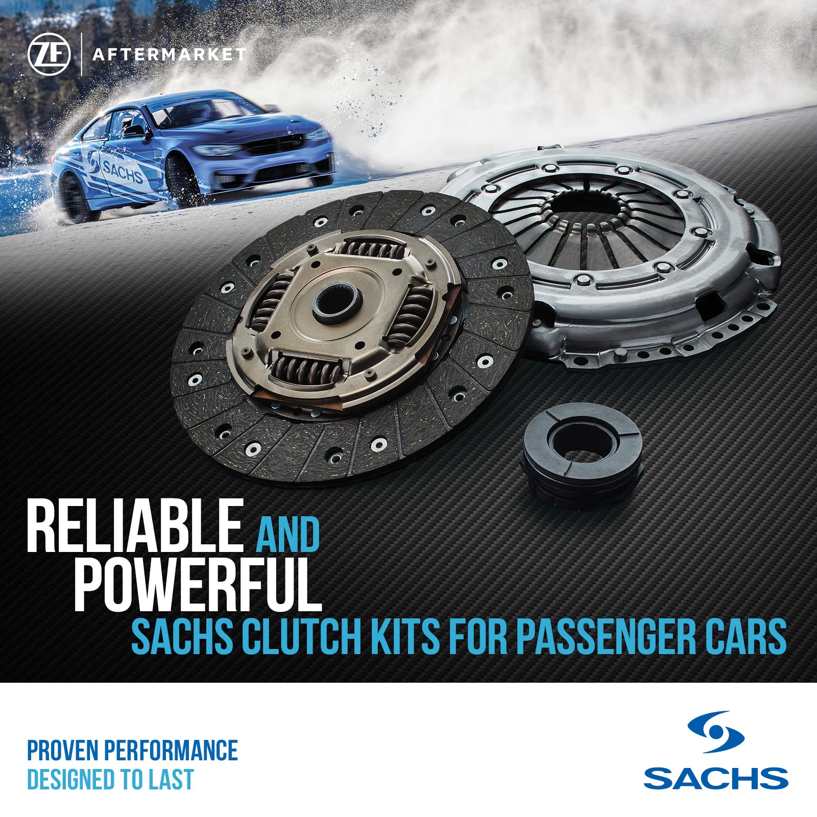 SACHS Clutch Kit 3000 317 001 - High Quality OEM Replacement Clutch Kit for Cars - Perfect for Smooth Gear Shifting & Vehicle Performance Enhancement