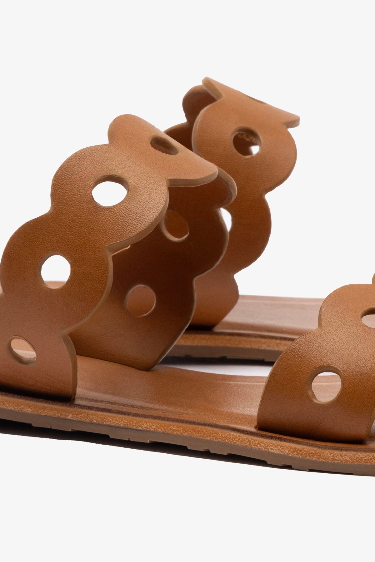 Florence Flat Mule Shoes - Light Caramel Genuine Leather Slip-On Loafers for Women | Comfortable Casual & Office Wear