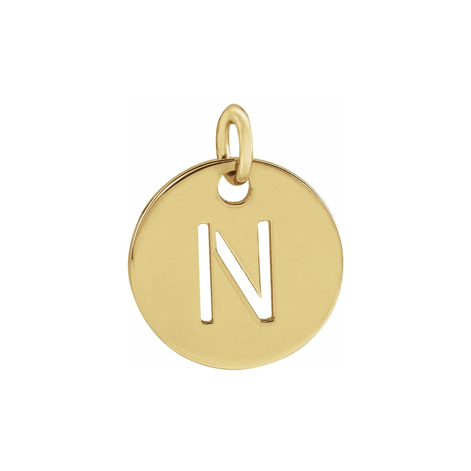 14K Yellow Gold Initial 