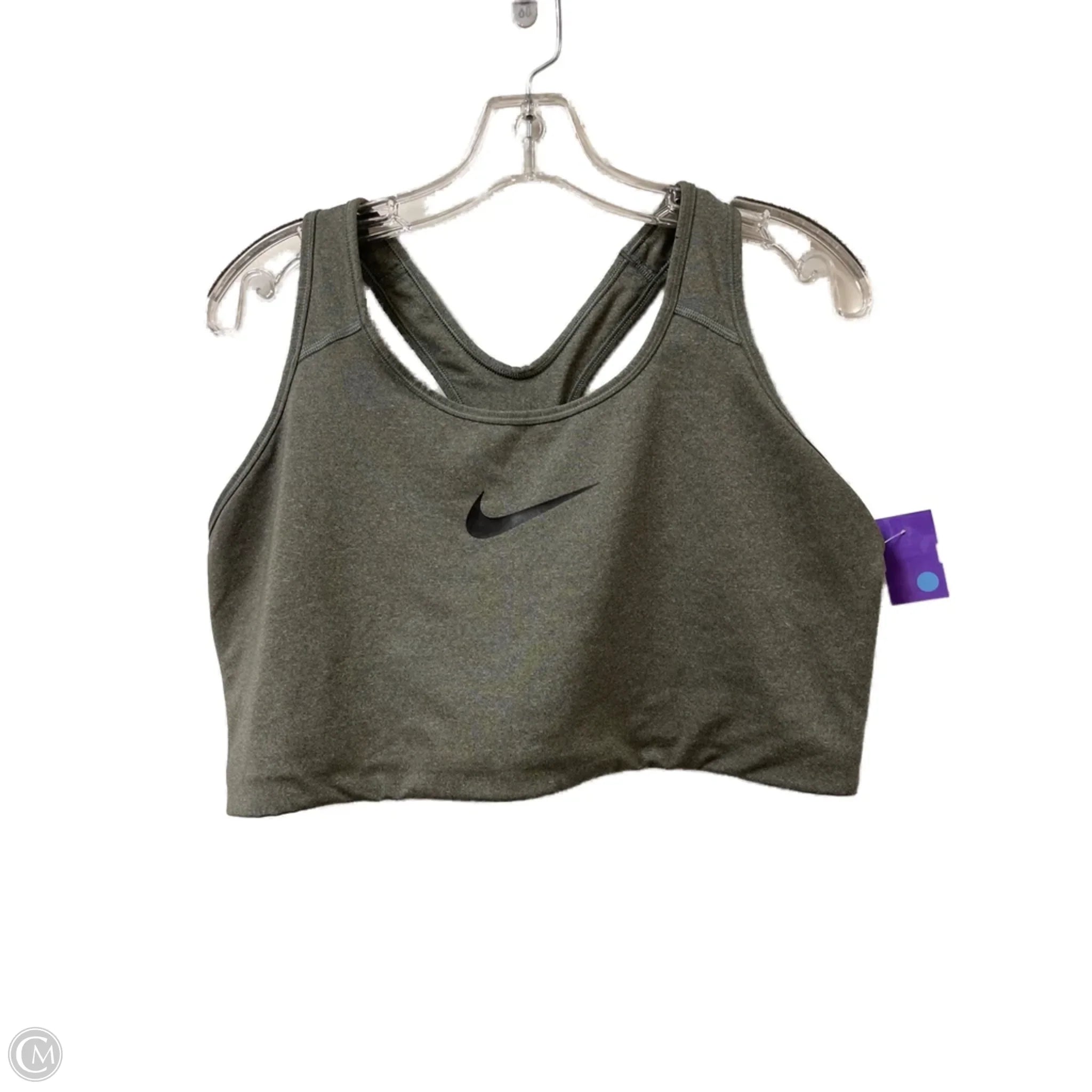 Nike Grey Athletic Sports Bra for Women - 3X Large Size - High Impact Workout, Running, Yoga & Gym Fitness Support