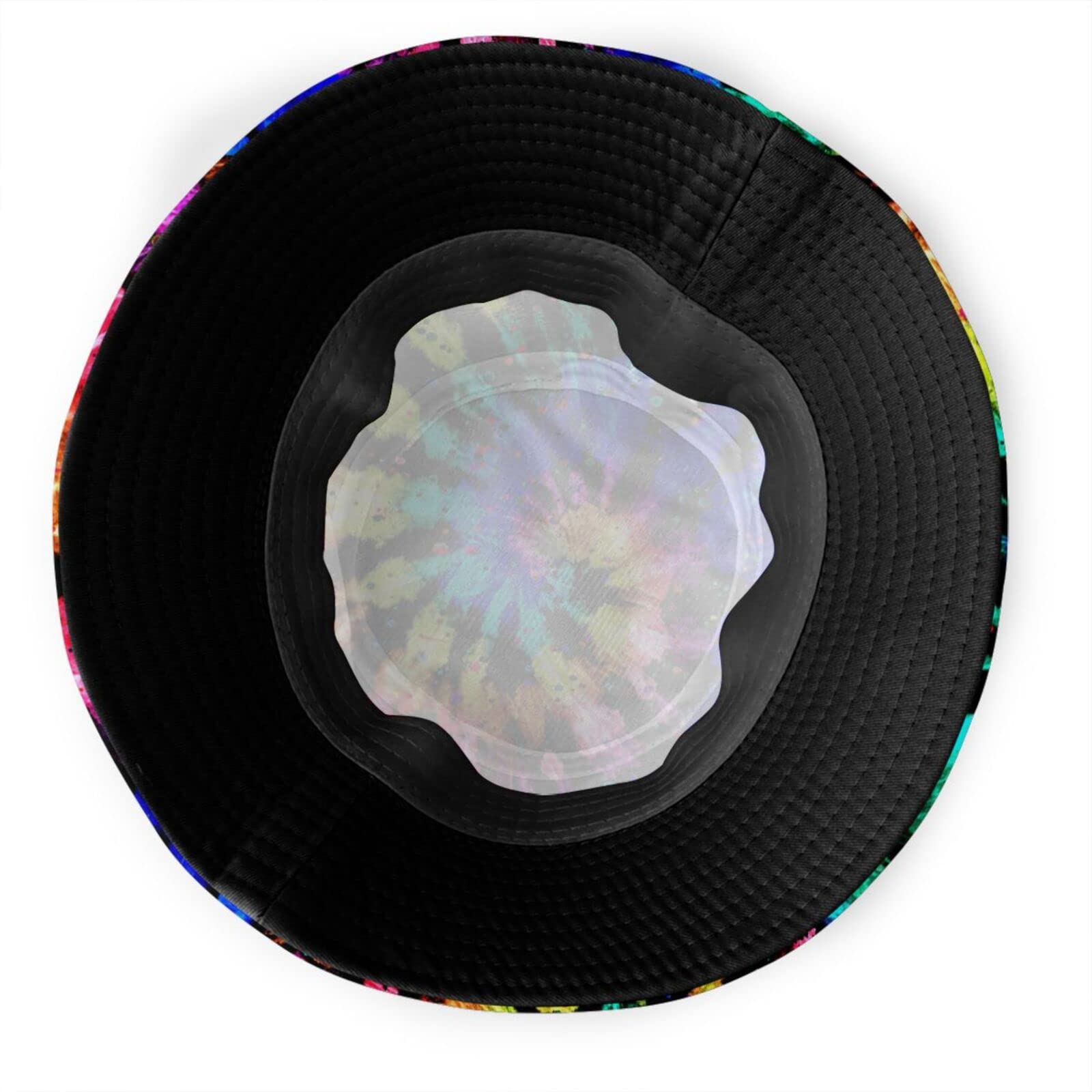 Trendy Tie Dye Print Bucket Hat - Colorful Summer Unisex Sun Hat for Men & Women - Perfect for Beach, Music Festivals & Outdoor Activities