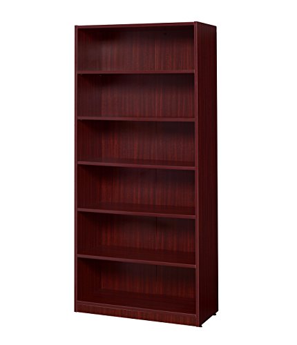 Regency High Bookcase Legacy - 71 Inch Solid Mahogany Wood Bookshelf for Living Room, Office & Library - Classic Tall Book Storage Furniture with Adjustable Shelves