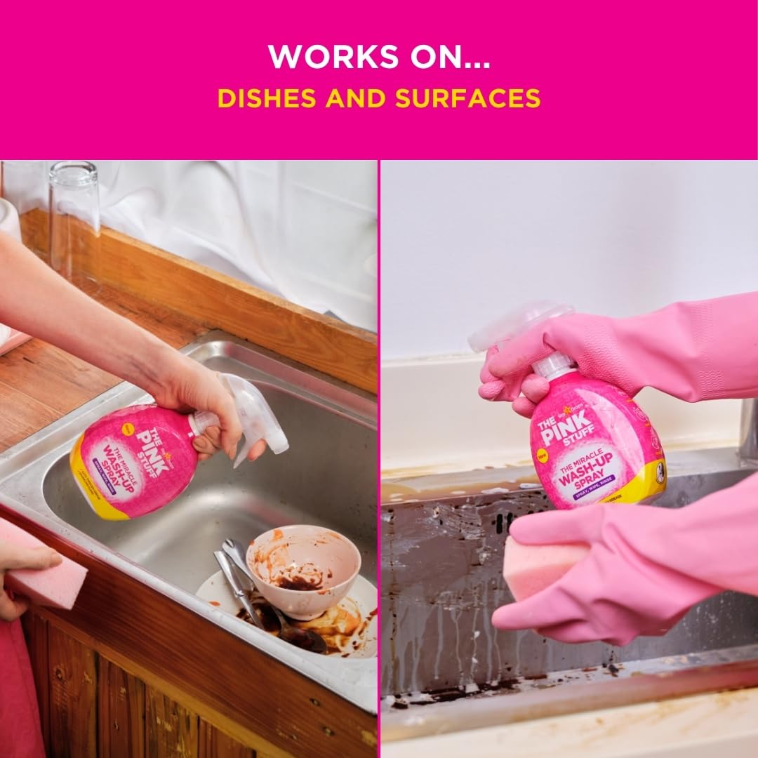 Stardrops The Pink Stuff Miracle Cleaning Spray Bundle - 2 Pack | Heavy Duty Degreaser & Stain Remover for Kitchen, Bathroom & Outdoor Use