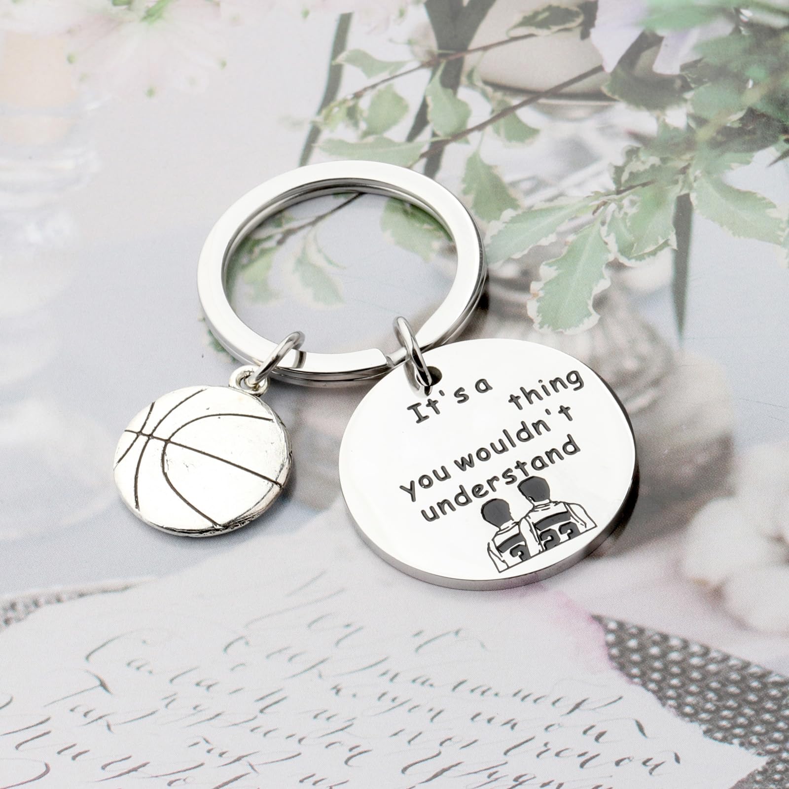 WSNANG Basketball TV Show Inspired Keychain - Nathan Lucas Scott Brothers Gift for Fans | Perfect for Keychains, Backpacks, and Gifts for TV Show Lovers
