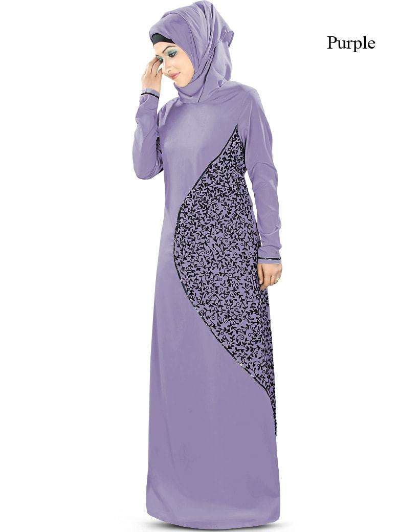 Elegant Muslim Abaya Dress for Women - Modest Islamic Prayer Gown - Perfect for Eid, Ramadan & Daily Wear