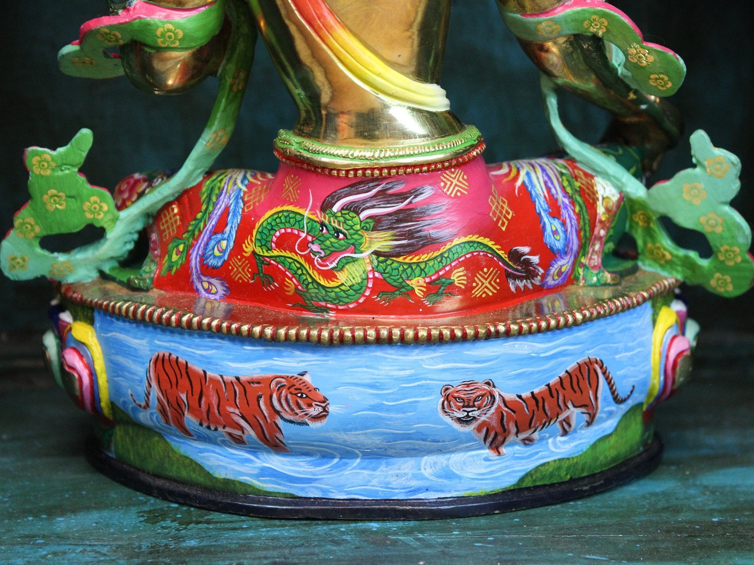 13 Inch Green Tara Statue - Handcrafted Buddhist Masterpiece for Home Altar, Meditation & Spiritual Decor | Perfect for Yoga Studios & Gift Giving