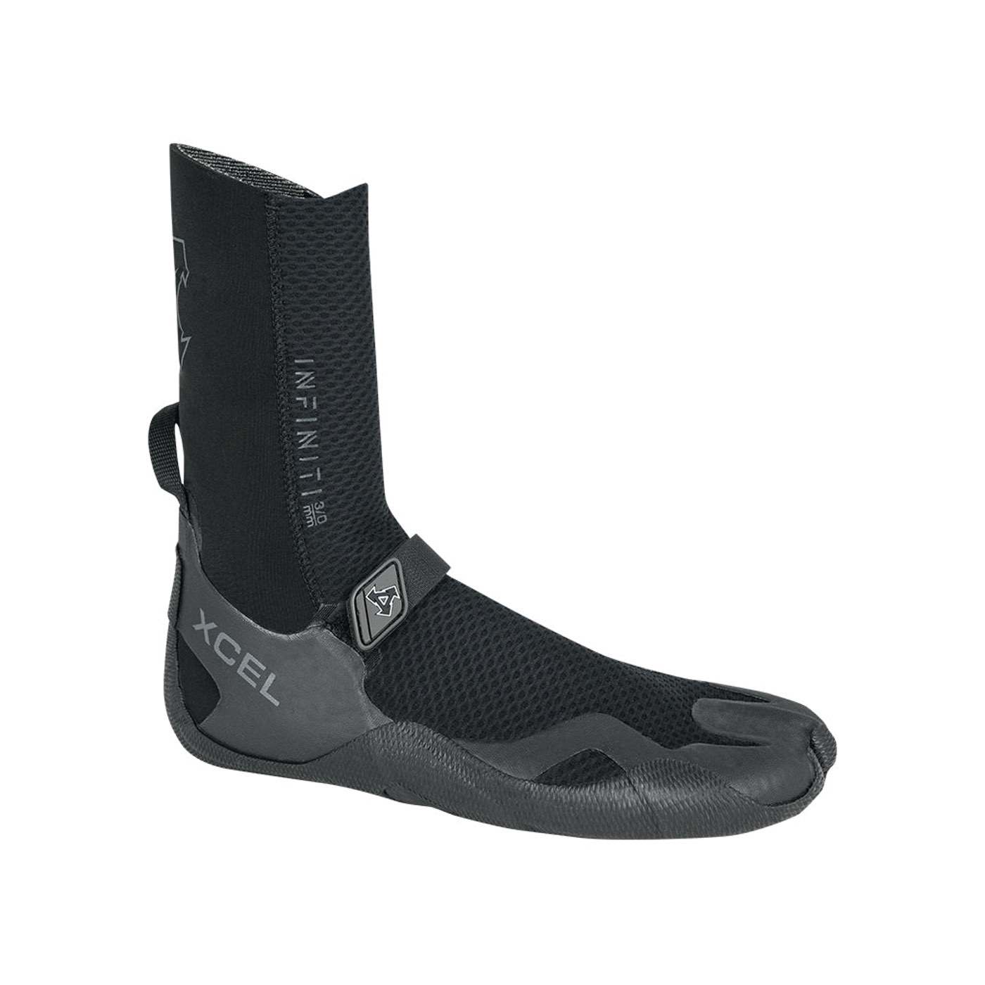 XCEL Infiniti 5mm Round Toe Booties - Premium Neoprene Scuba Diving Boots for Men & Women - Perfect for Surfing, Snorkeling, and Water Sports