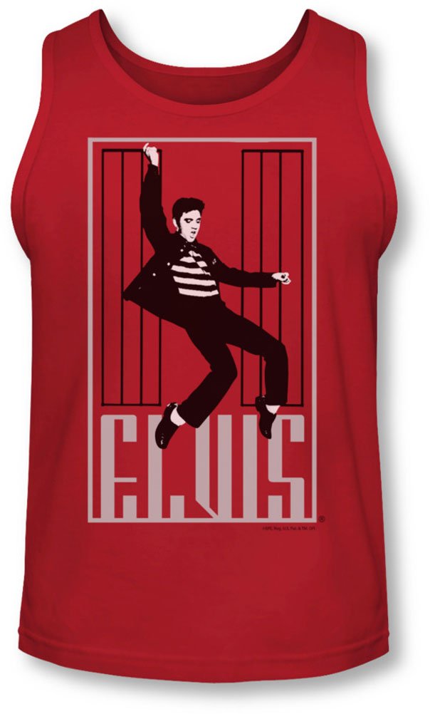 Elvis Men's One Jailhouse Tank Top - Vintage Style Muscle Shirt for Casual Wear, Gym & Summer Outfits