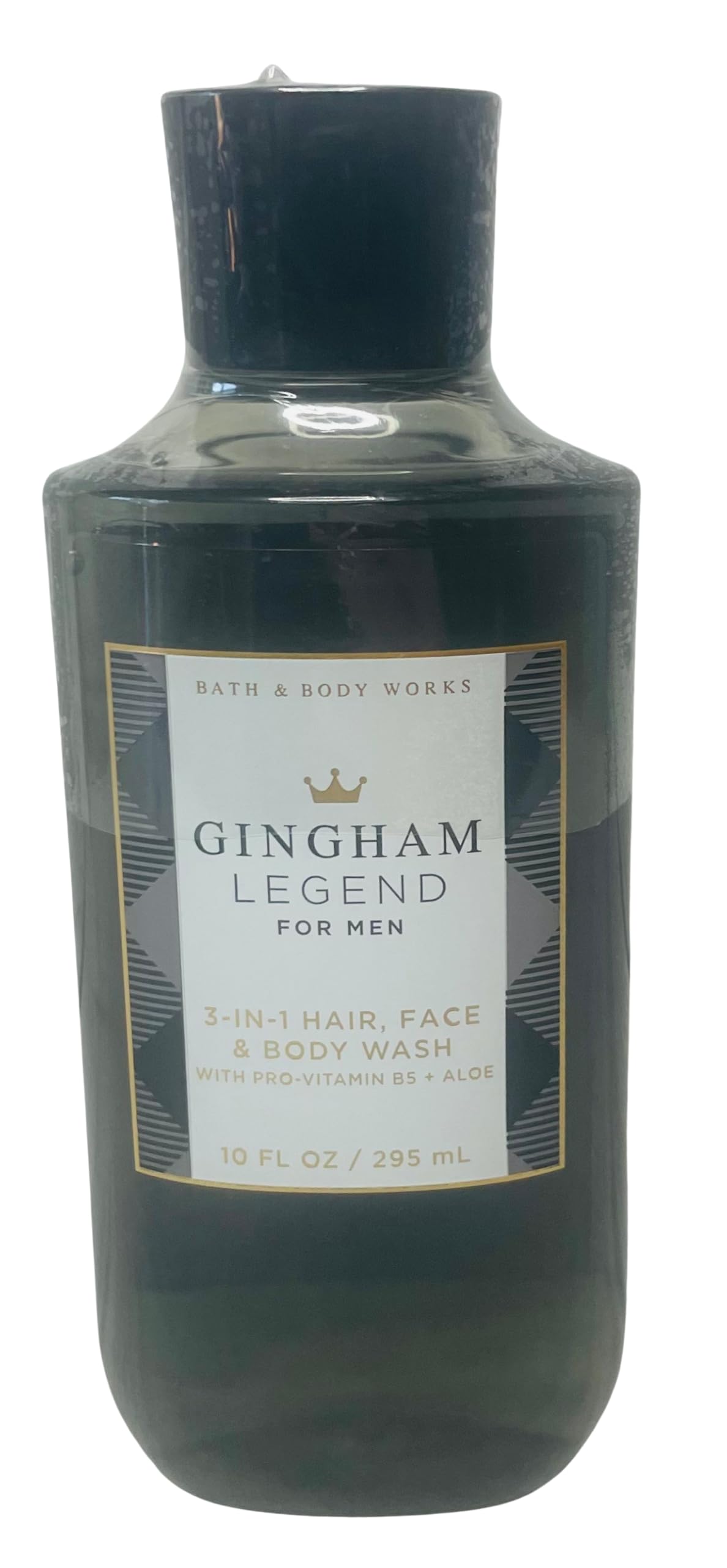 Bath & Body Works Gingham Legend Men's 3-in-1 Hair Face Body Wash - 10 oz Shampoo, Face & Body Cleanser for Men - Perfect for Gym, Travel & Daily Shower Routine