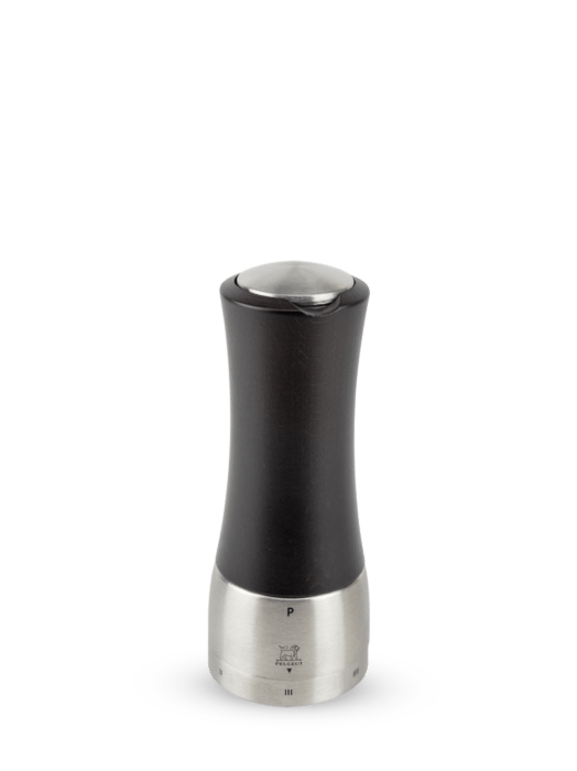 Peugeot Madras Pepper Mill - Premium Stainless Steel & Wood Grinder, Adjustable Coarseness for Freshly Ground Spices - Perfect for Kitchen, Dining Table & Gourmet Cooking