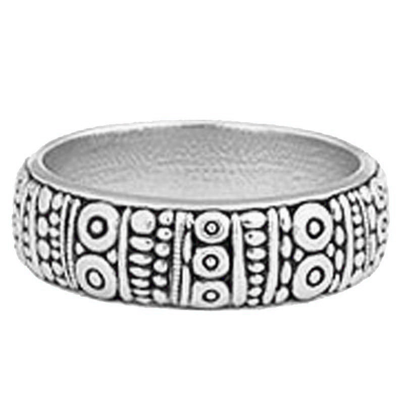 Alex Sepkus Platinum Carved Band Ring - Size 22PM | Handcrafted Luxury Jewelry for Women | Perfect for Weddings, Anniversaries & Special Occasions