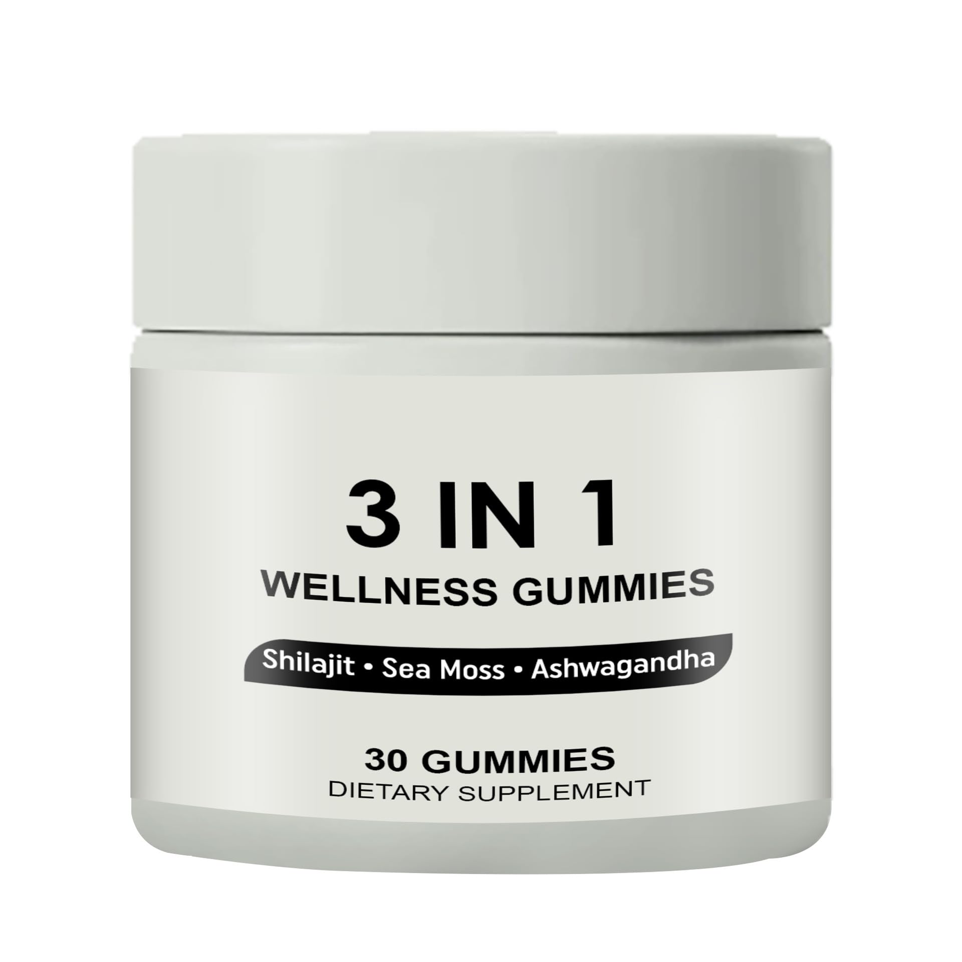 3-in-1 Shilajit Gummies for Men with Sea Moss & Ashwagandha | Pure Himalayan Wellness Supplement | Non-GMO, Vegan-Friendly Energy & Vitality Boost | Perfect for Workout Recovery & Daily Stress Relief