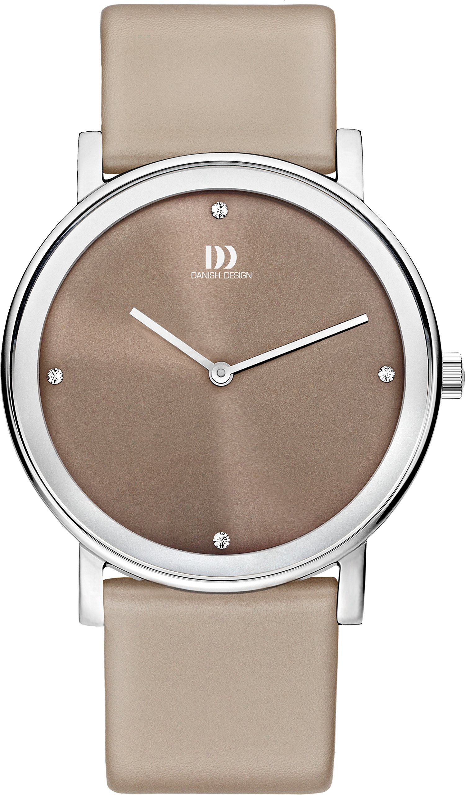 Danish Design IQ14Q1042 Stainless Steel Men's Watch with Genuine Leather Strap - Classic Dress Watch for Business, Formal Occasions & Everyday Wear