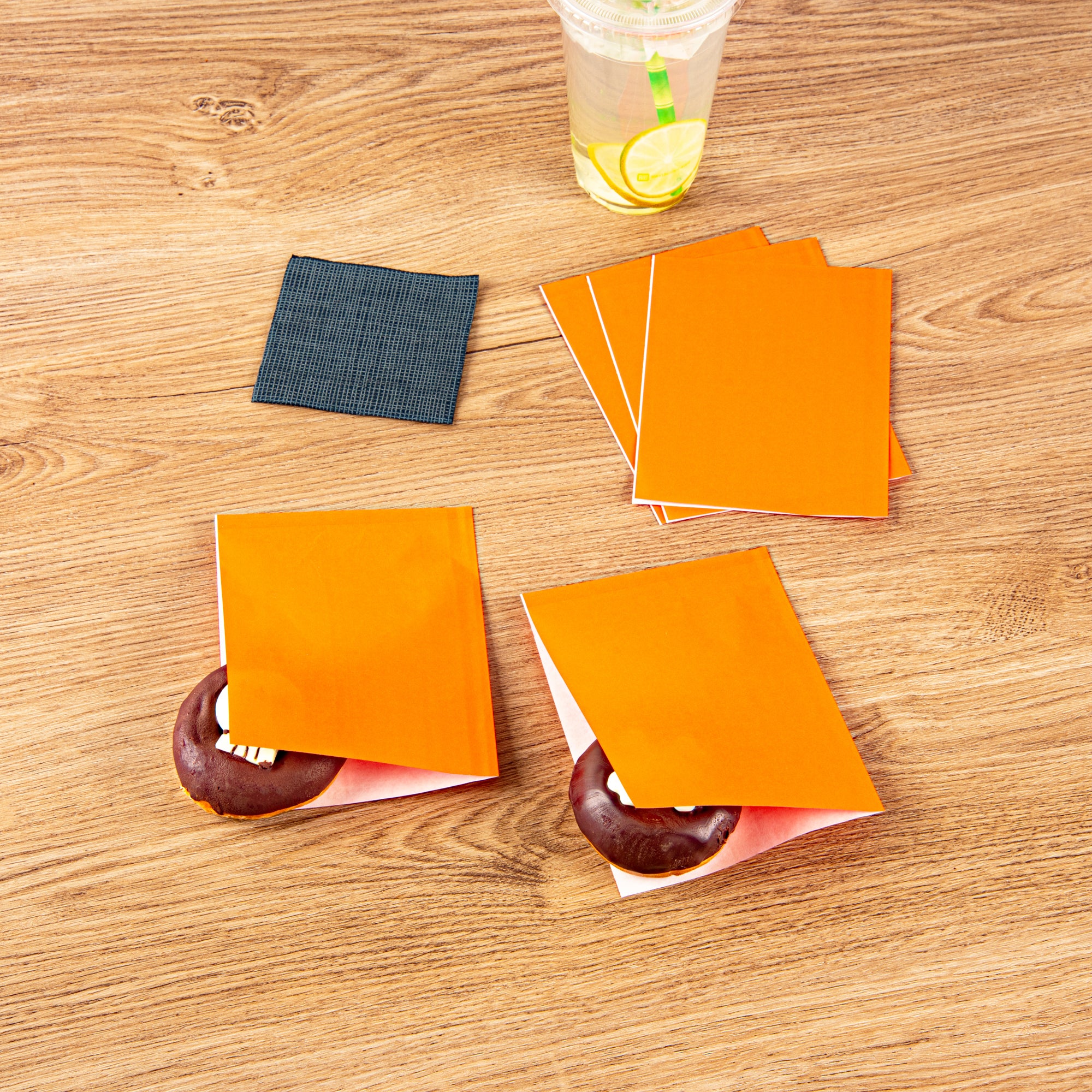Tangerine Orange Greaseproof Paper Bags - 6 1/4
