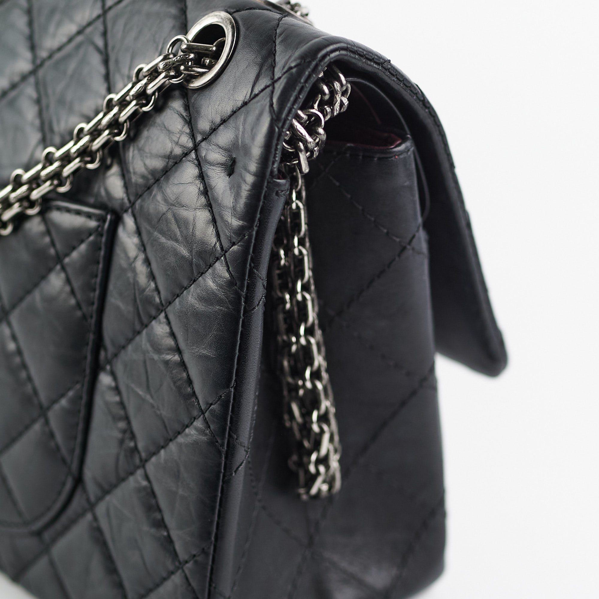Chanel Reissue 226 Black Leather Flap Bag - Luxury Designer Handbag for Women | Perfect for Evening Events, Work & Special Occasions