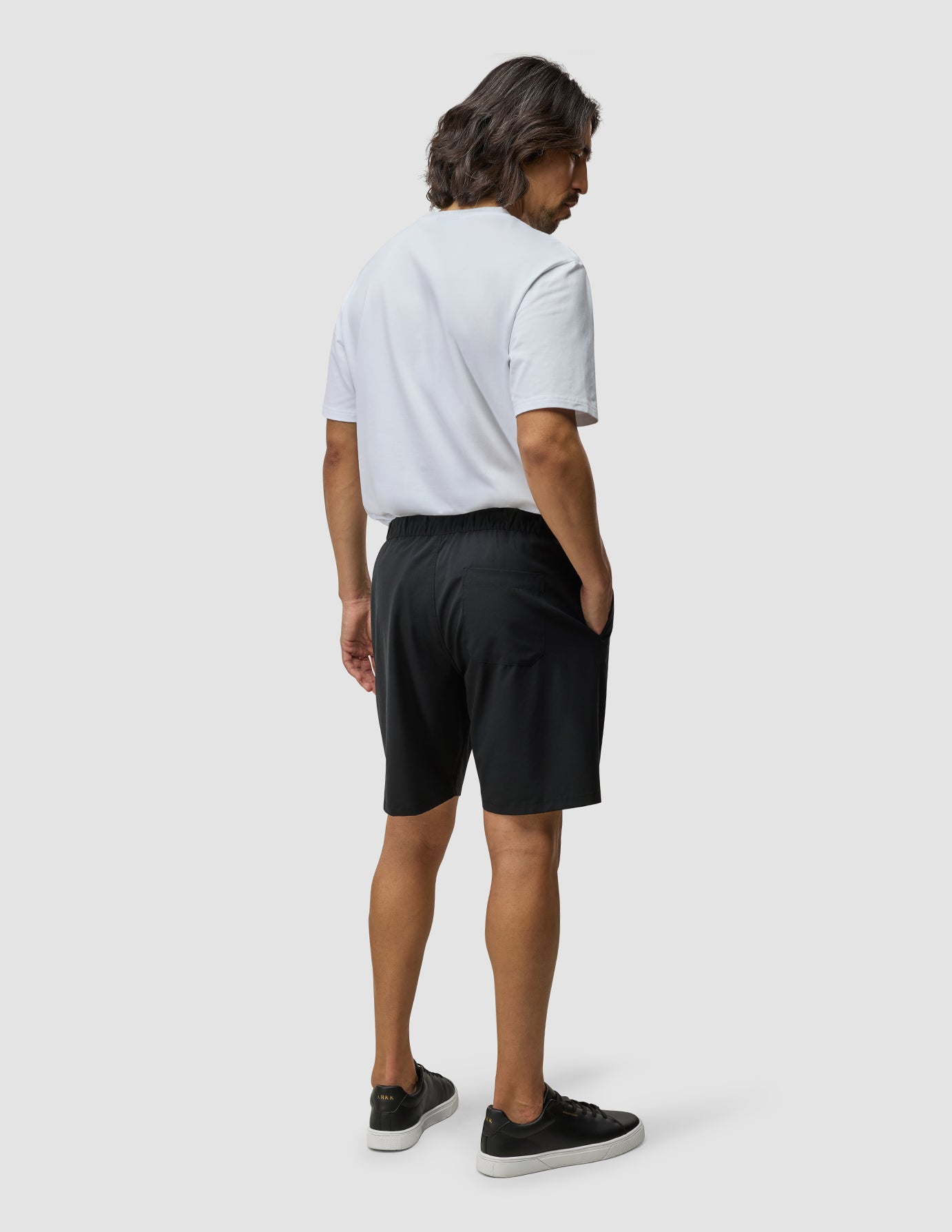 Tech Linen Elastic Shorts for Men - Comfortable Stretchable Summer Casual Short Pants - Perfect for Outdoor Activities, Travel & Lounge Wear